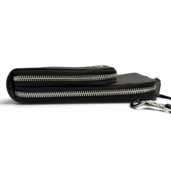 Very Good PRADA Shoulder Bag Triangle logo smartphone case black