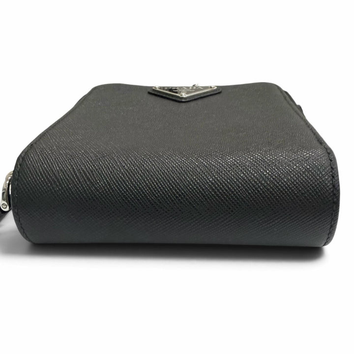 Very Good PRADA Shoulder Bag Triangle logo smartphone case black