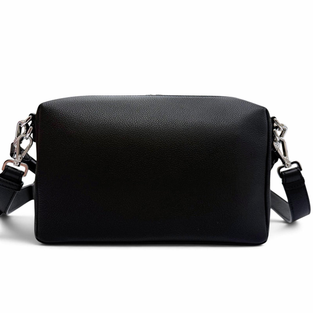 Excellent FENDI Shoulder Bag Louis Medium FF Metal 2WAY Grain Calfskin 7VA672