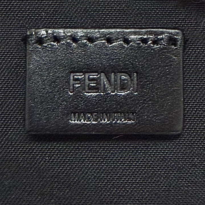 Excellent FENDI Shoulder Bag Louis Medium FF Metal 2WAY Grain Calfskin 7VA672