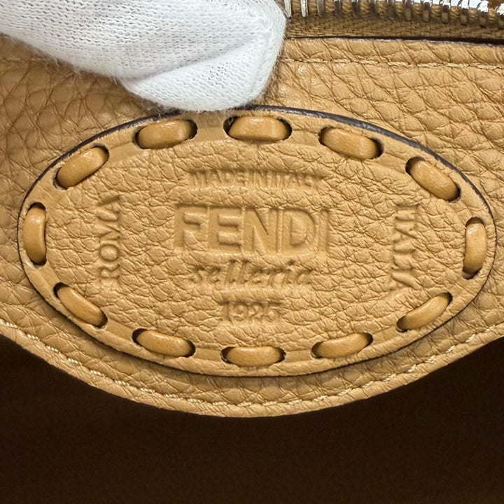 Great FENDI Shoulder Bag Bytheway Selleria Medium 2WAY Grain Calfskin 8BL155