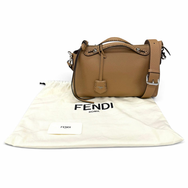 Great FENDI Shoulder Bag Bytheway Selleria Medium 2WAY Grain Calfskin 8BL155