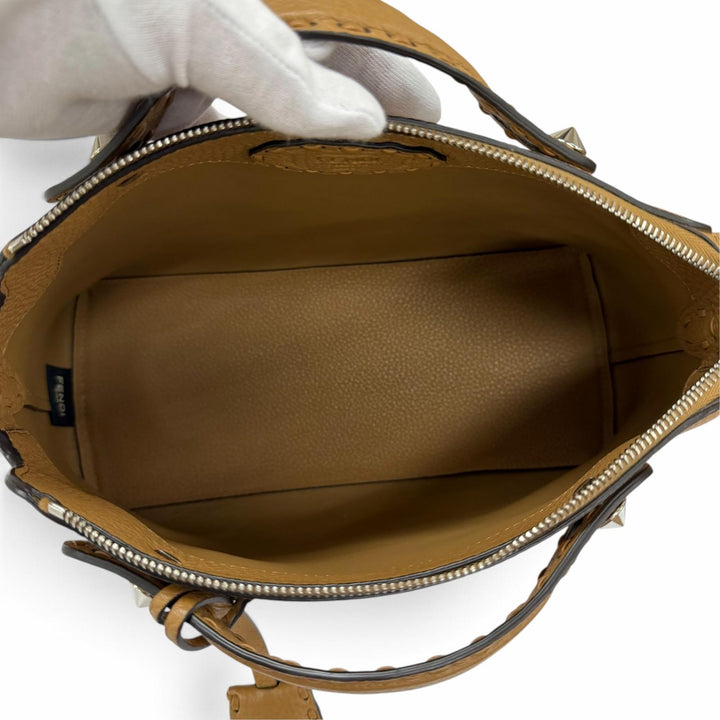 Great FENDI Shoulder Bag Bytheway Selleria Medium 2WAY Grain Calfskin 8BL155