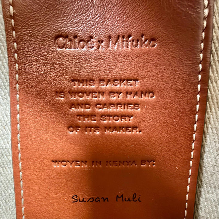 Excellent Chloe Woody Small Basket Bag 2-way basket bag, CHC23AS381L1826Y