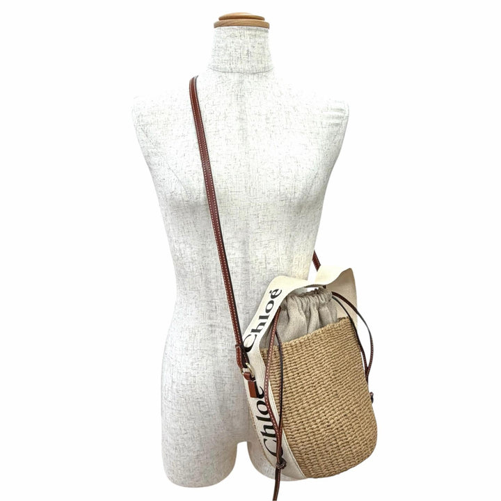 Excellent Chloe Woody Small Basket Bag 2-way basket bag, CHC23AS381L1826Y