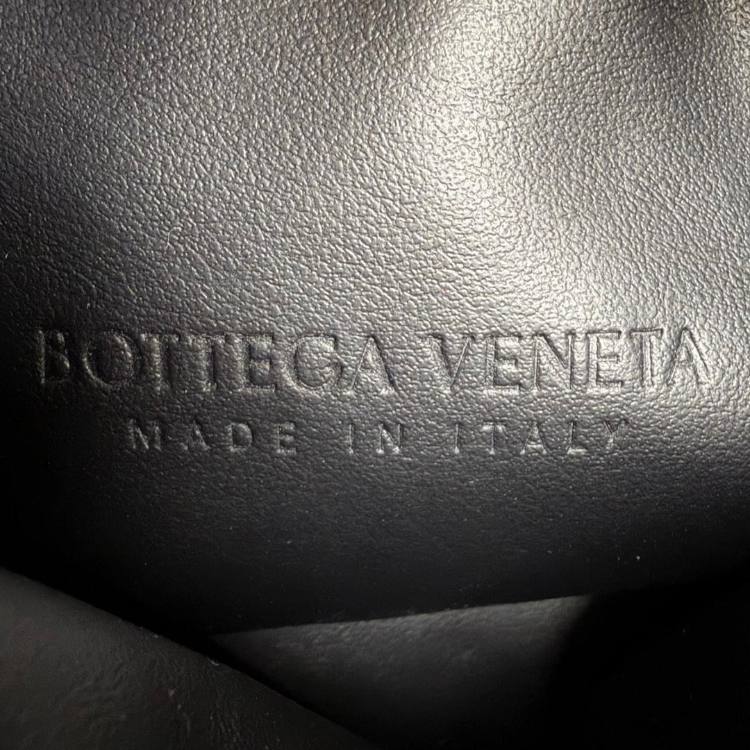 Excellent BOTTEGAVENETA Handbag INTRECCIATO Mini Hop 2WAYShoulder Bag black