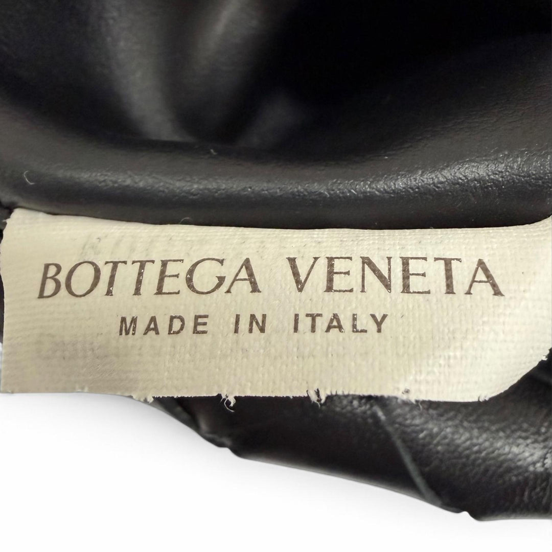 Excellent BOTTEGAVENETA Handbag INTRECCIATO Mini Hop 2WAYShoulder Bag black