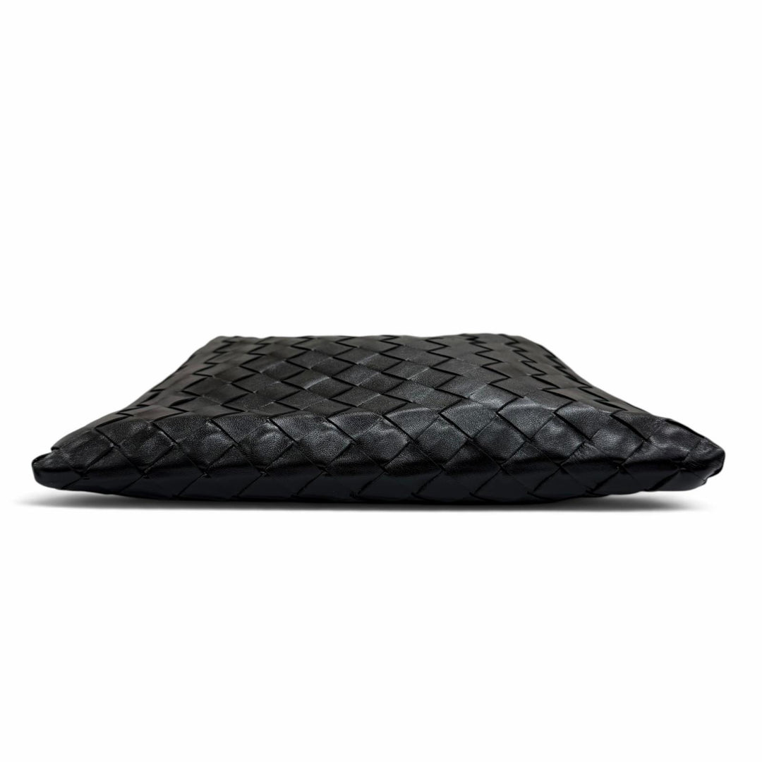 Excellent BOTTEGAVENETA Handbag INTRECCIATO Mini Hop 2WAYShoulder Bag black