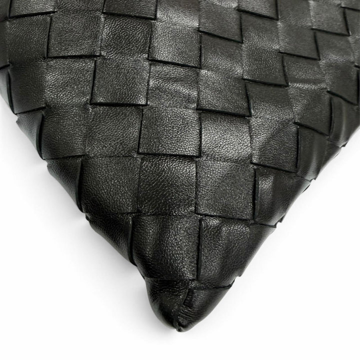 Excellent BOTTEGAVENETA Handbag INTRECCIATO Mini Hop 2WAYShoulder Bag black