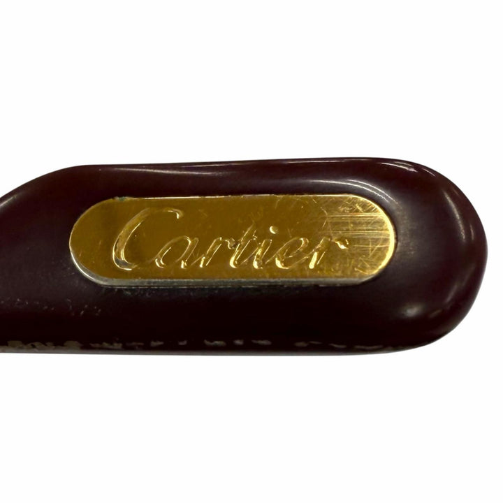 Very Good Cartier Glasses Trinity Logo Metal gold mens