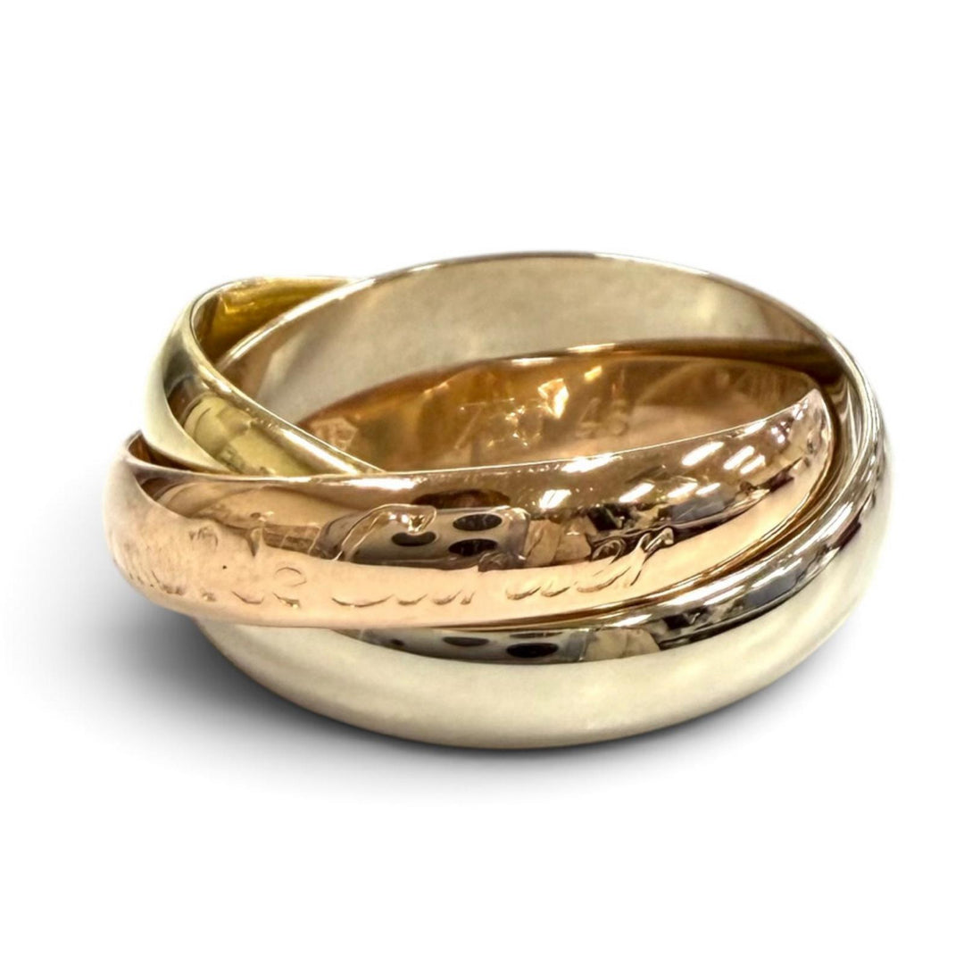 Excellent Cartier Ring ring Trinity Ring Classic Model 750(YG PG WG)