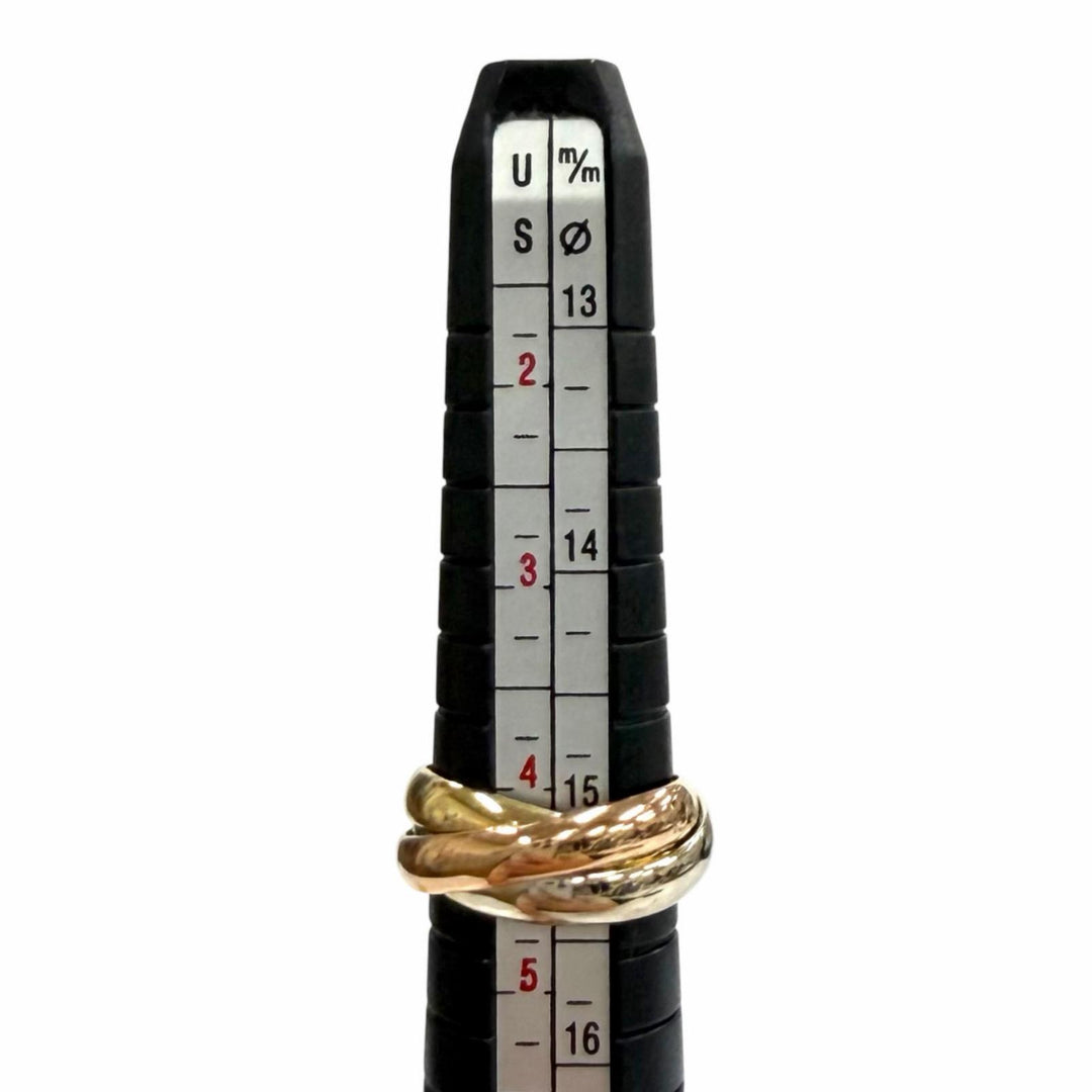Excellent Cartier Ring ring Trinity Ring Classic Model 750(YG PG WG)