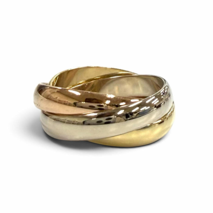 Excellent Cartier Ring ring Trinity Ring Classic Model 750(YG PG WG)