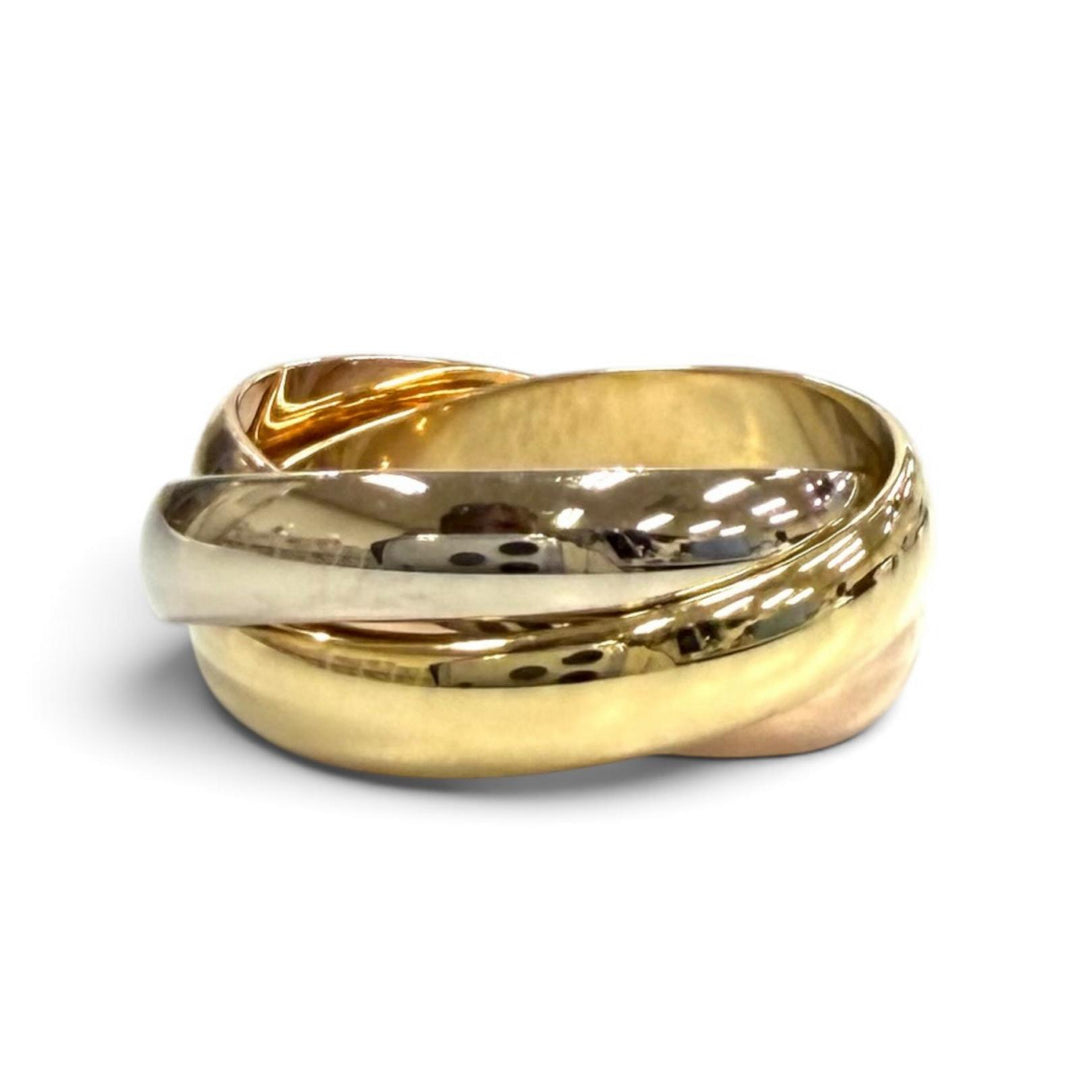 Excellent Cartier Ring ring Trinity Ring Classic Model 750(YG PG WG)