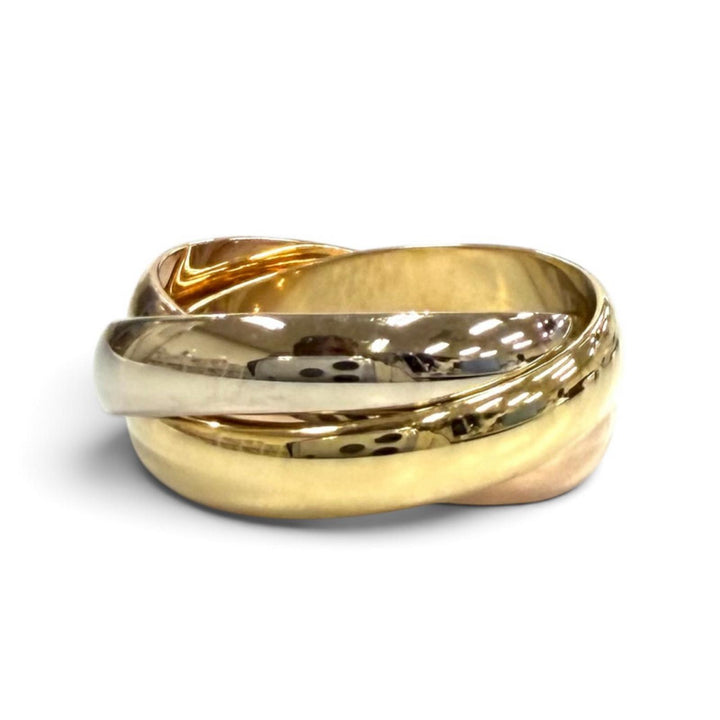 Excellent Cartier Ring ring Trinity Ring Classic Model 750(YG PG WG)