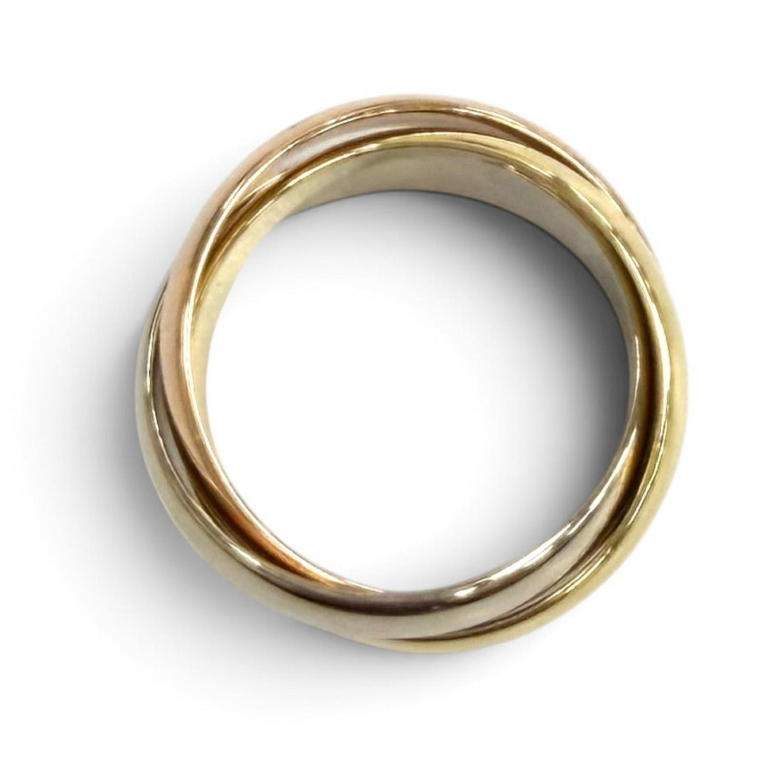 Excellent Cartier Ring ring Trinity Ring Classic Model 750(YG PG WG)