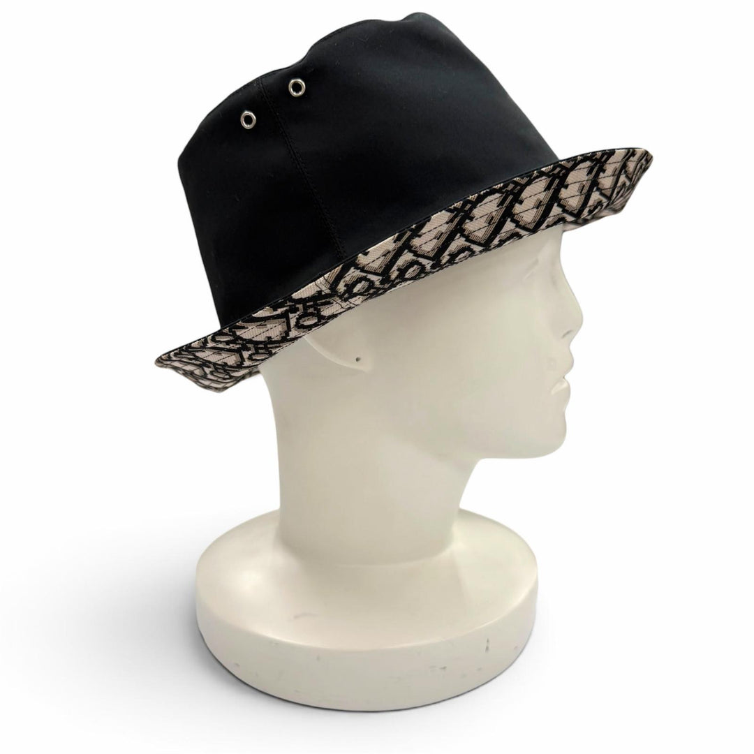 Great Christian Dior hat Oblique Trotter black polyester Women 56 95TDD923A130