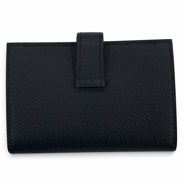Pristine HERMES Bifold Wallet Bearn Mini Epsom Leather Women