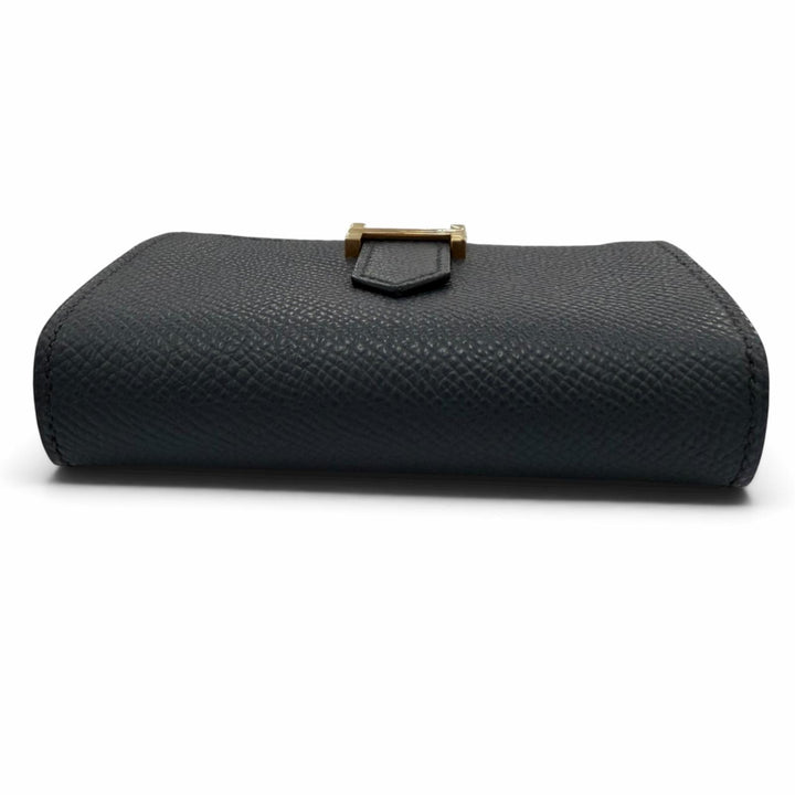 Pristine HERMES Bifold Wallet Bearn Mini Epsom Leather Women