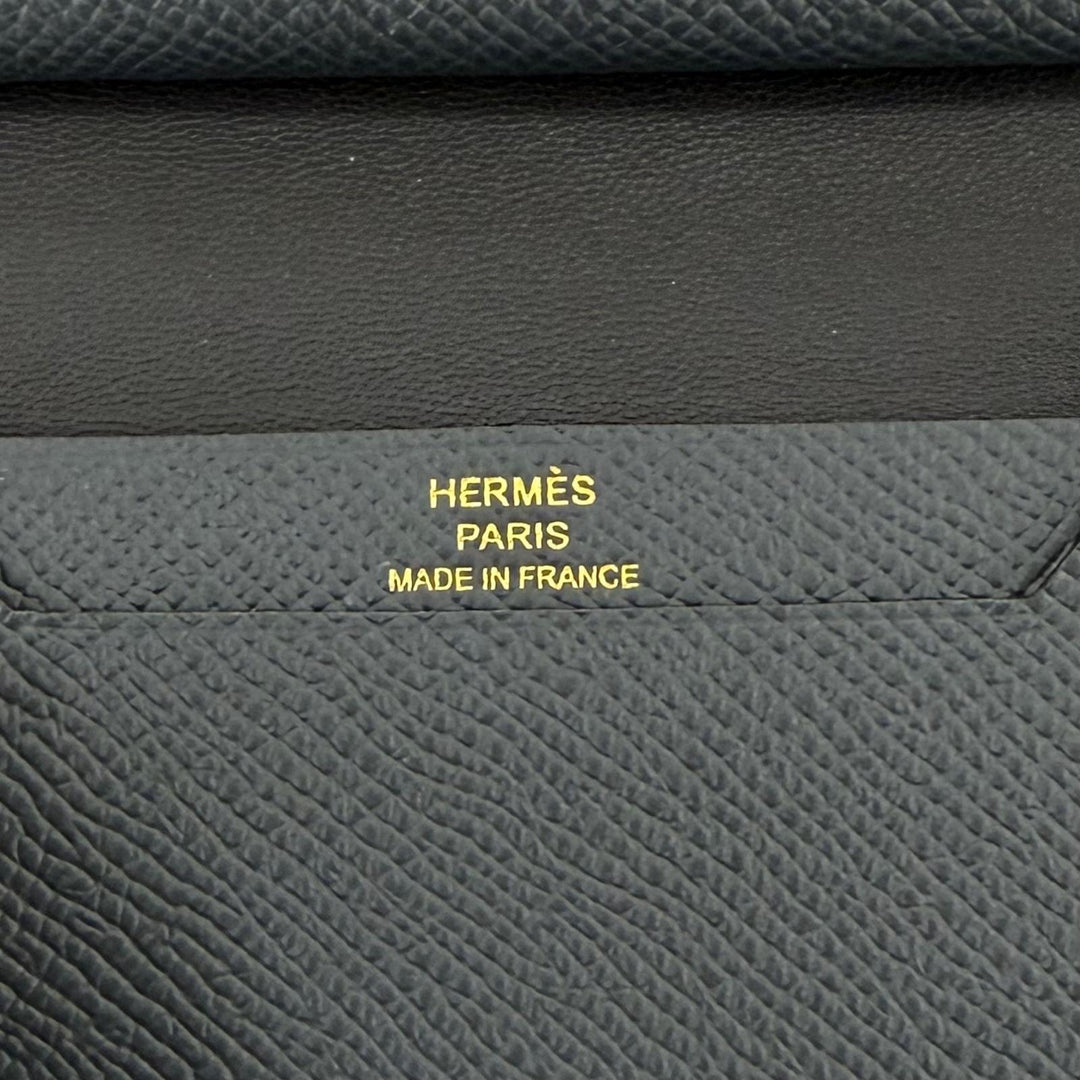 Pristine HERMES Bifold Wallet Bearn Mini Epsom Leather Women