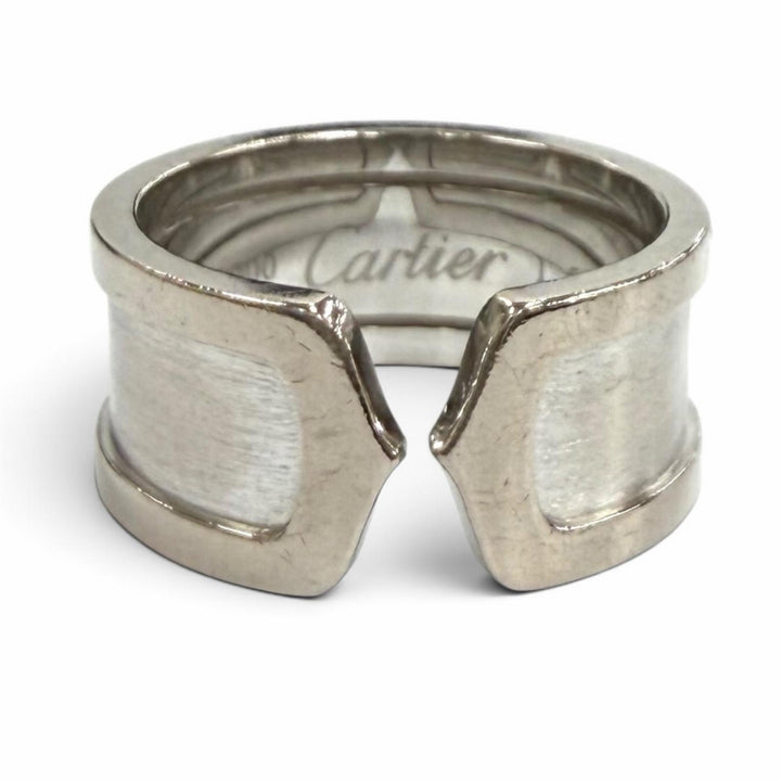 Very Good Cartier Ring ring 2C ring White gold 750(WG) Women 56