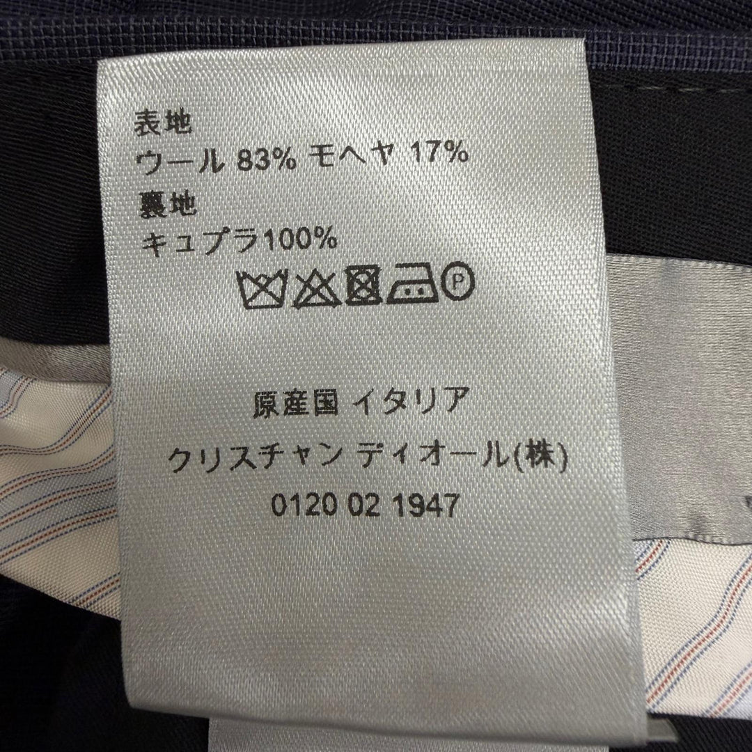 Pristine DIOR slacks single Navy wool mens 633C720A4768