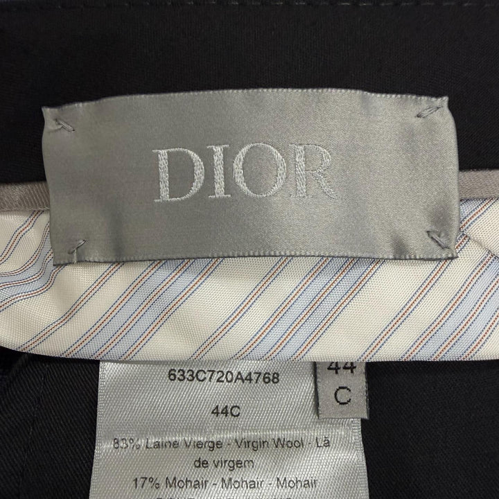 Pristine DIOR slacks single Navy wool mens 633C720A4768