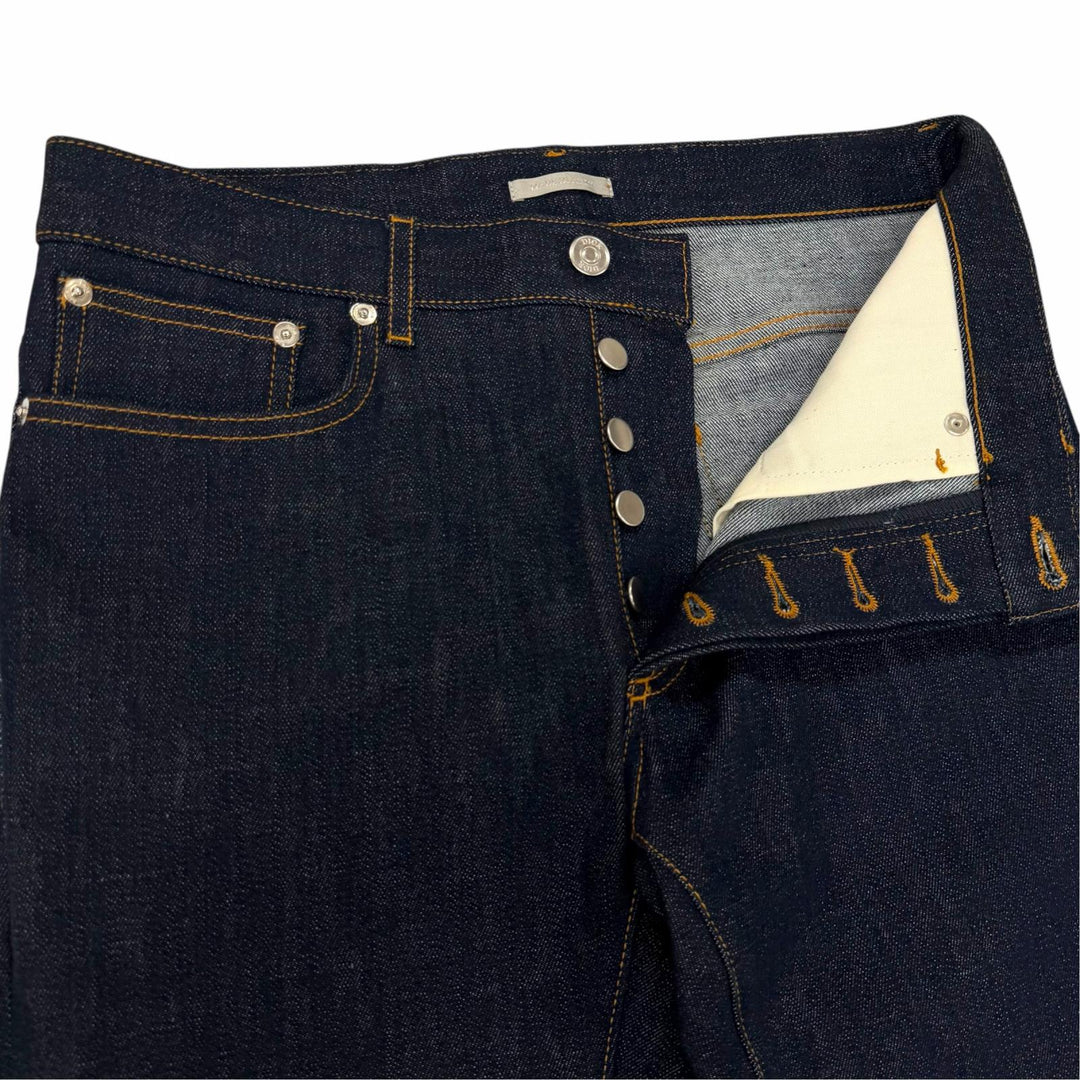 Excellent DIOR Denim pants Oblique button fly Indigo cotton mens 28 193DS10J226X