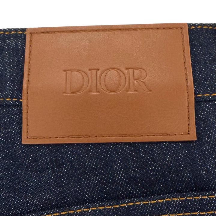 Excellent DIOR Denim pants Oblique button fly Indigo cotton mens 28 193DS10J226X