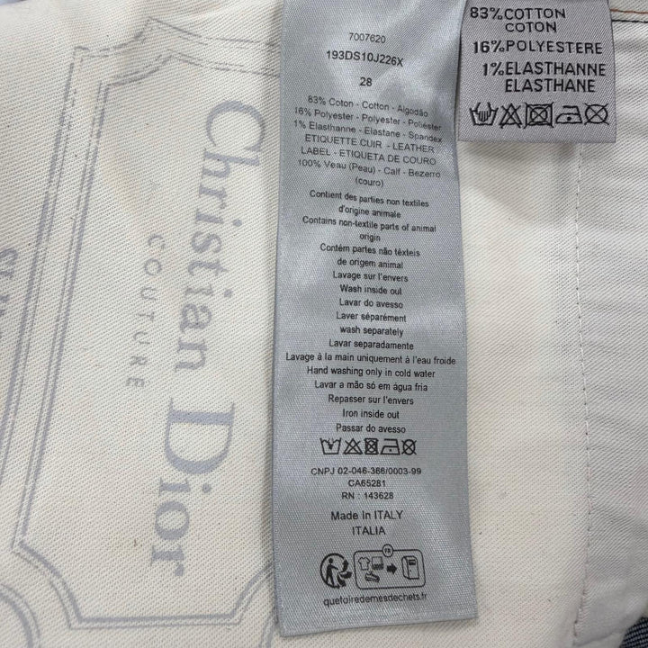 Excellent DIOR Denim pants Oblique button fly Indigo cotton mens 28 193DS10J226X