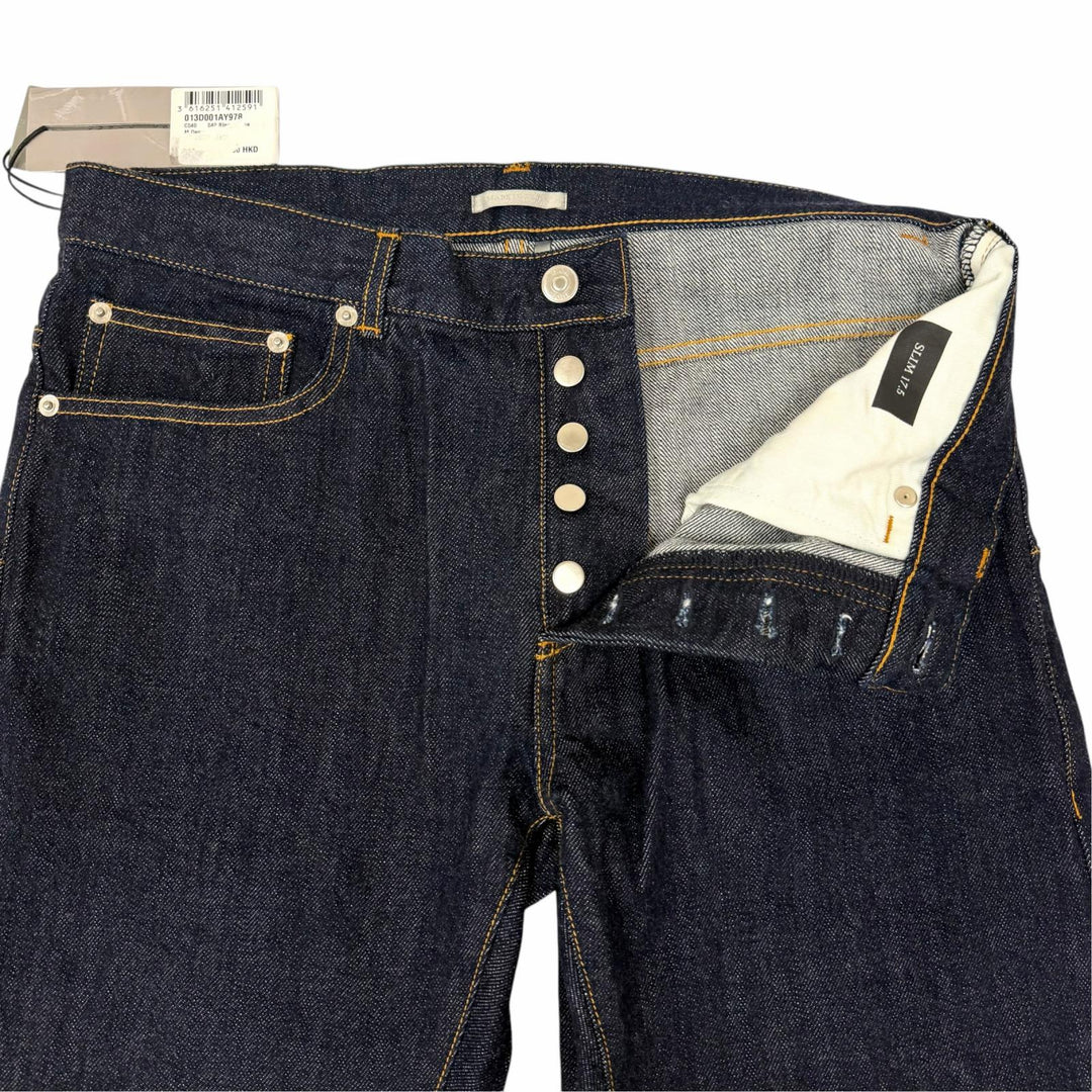 Pristine DIOR Denim pants SLIM 17.5 Button Fly Indigo blue