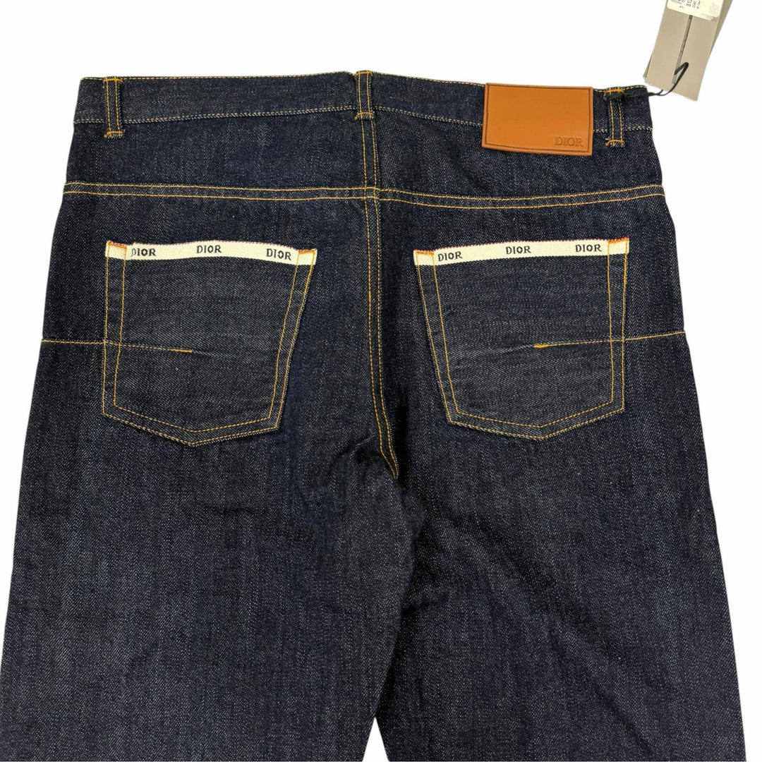 Pristine DIOR Denim pants SLIM 17.5 Button Fly Indigo blue