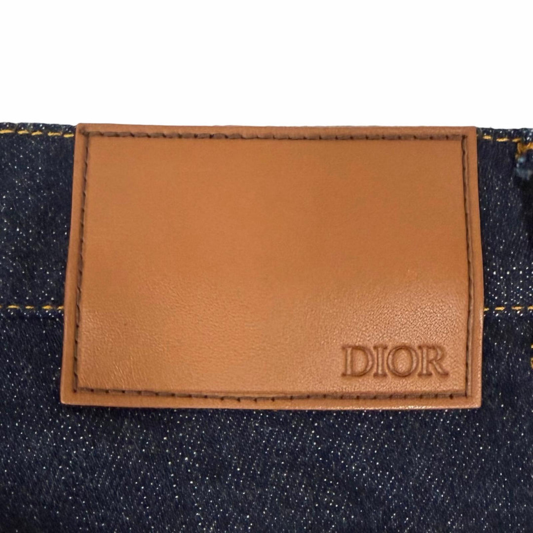 Pristine DIOR Denim pants SLIM 17.5 Button Fly Indigo blue