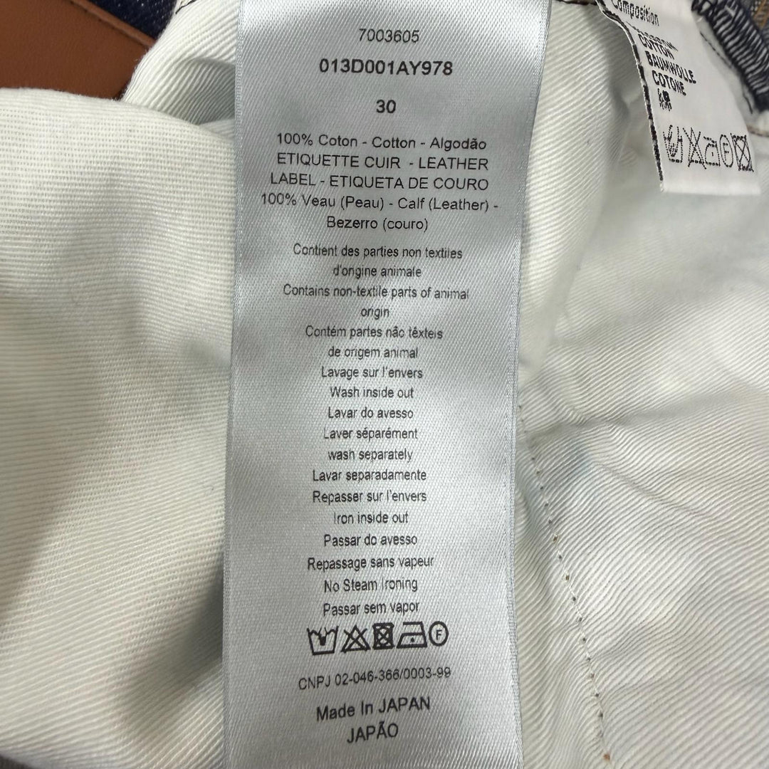 Pristine DIOR Denim pants SLIM 17.5 Button Fly Indigo blue