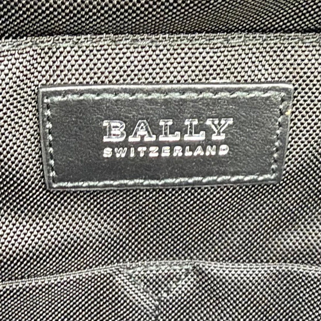 Excellent BALLY Backpack Daypack WOLFSON black leather Women