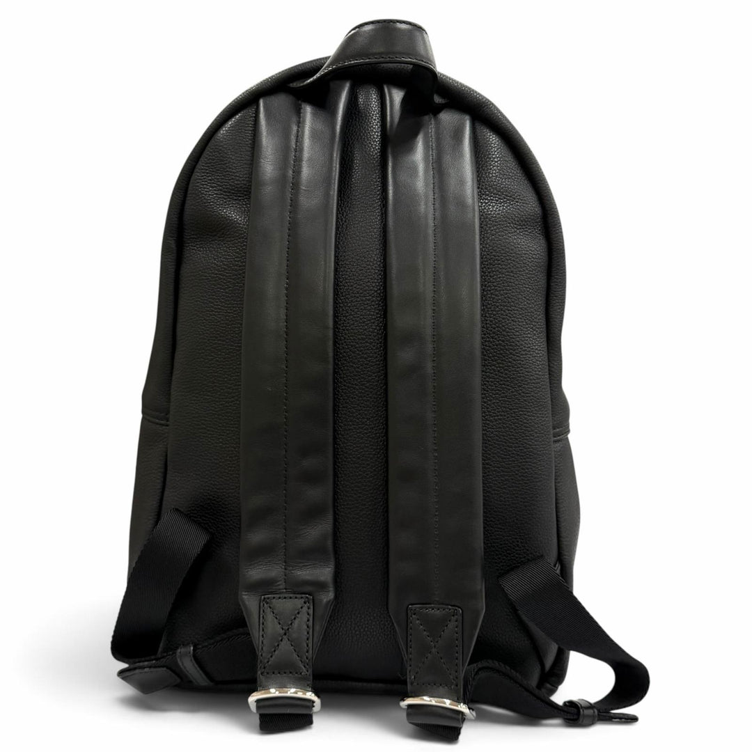 Excellent BALLY Backpack Daypack WOLFSON black leather Women