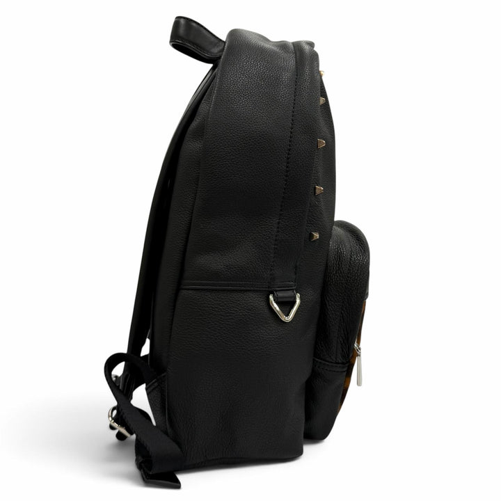 Excellent BALLY Backpack Daypack WOLFSON black leather Women