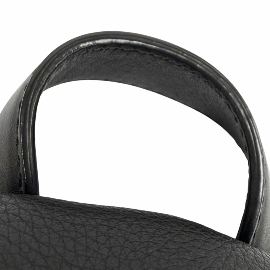 Excellent BALLY Backpack Daypack WOLFSON black leather Women