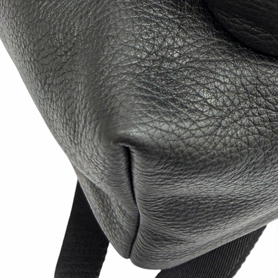 Excellent BALLY Backpack Daypack WOLFSON black leather Women