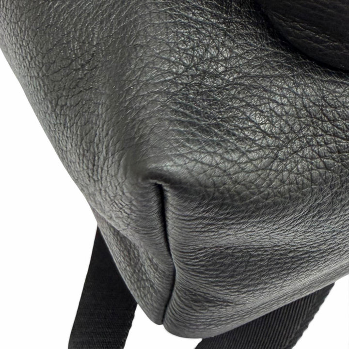 Excellent BALLY Backpack Daypack WOLFSON black leather Women