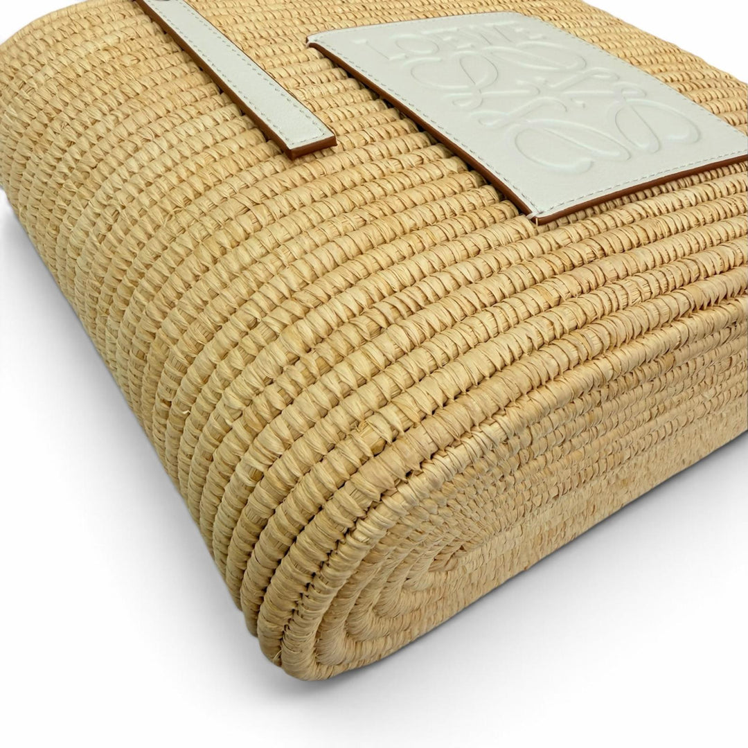 Excellent LOEWE Handbag Small Square Basket Bag Basket bag natural A223099X08