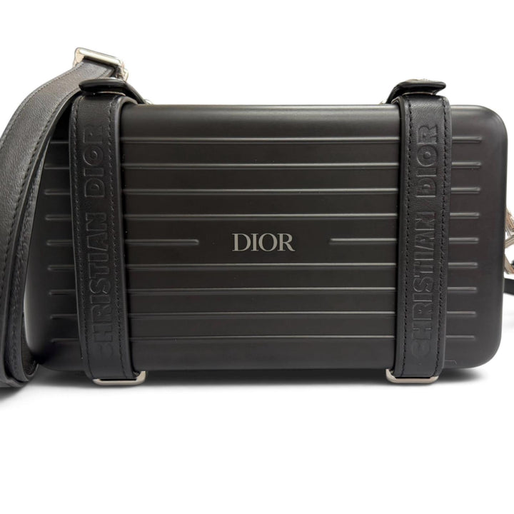 Excellent DIOR×RIMOWA Shoulder Bag personal personal black aluminum