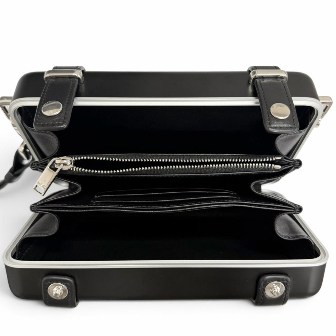 Excellent DIOR×RIMOWA Shoulder Bag personal personal black aluminum