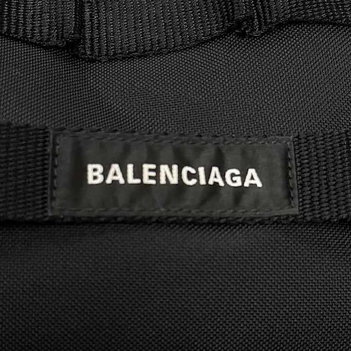 Great BALENCIAGA Tote Bag ARMY Small 2WAY black Nylon mens 644029