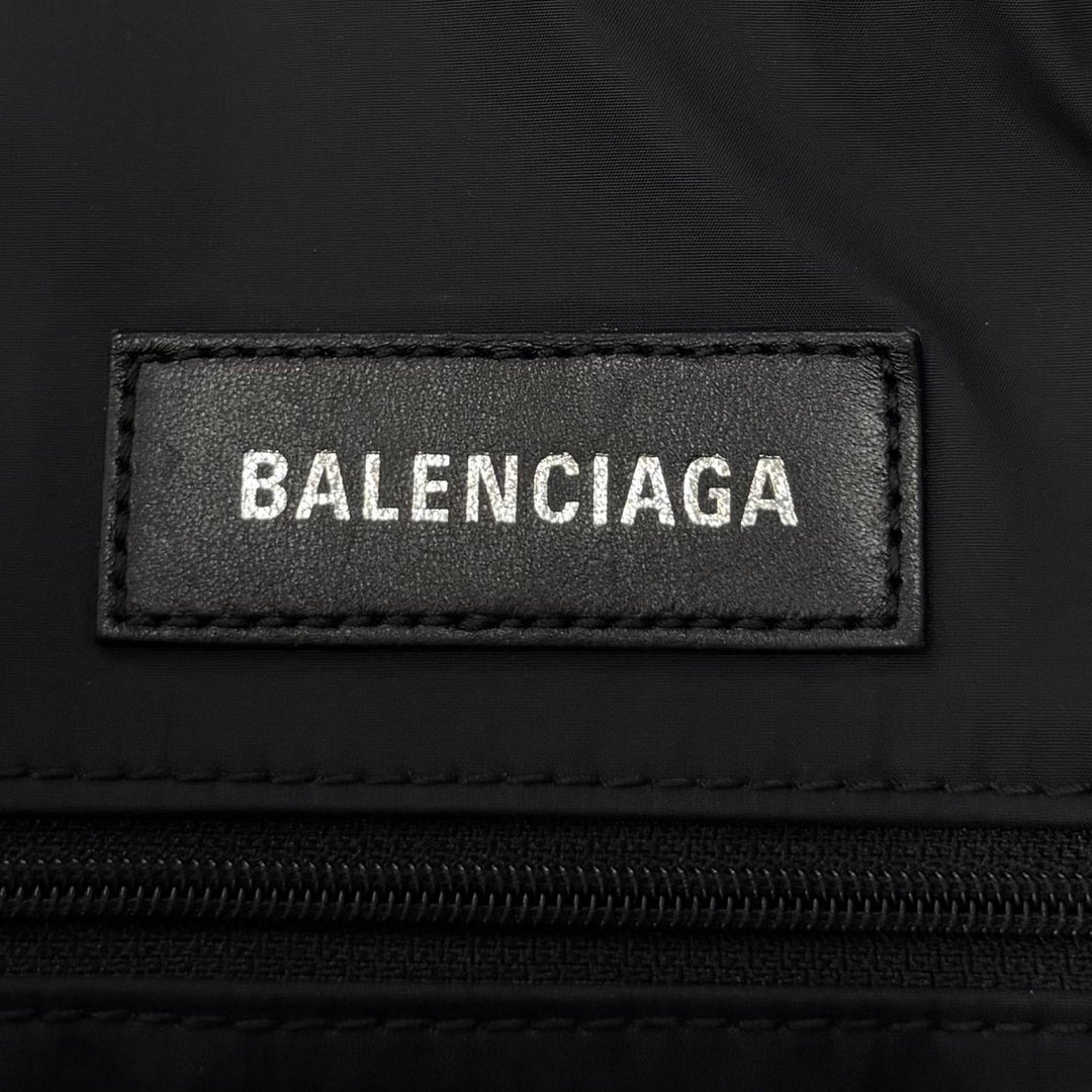 Great BALENCIAGA Tote Bag ARMY Small 2WAY black Nylon mens 644029