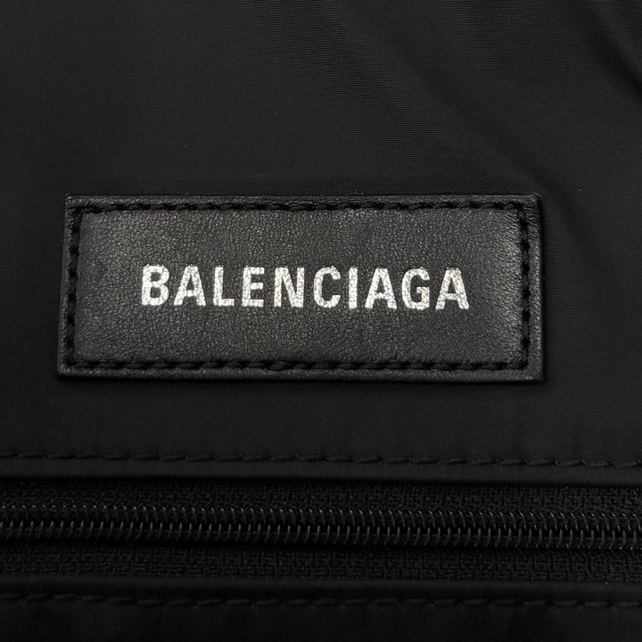 Great BALENCIAGA Tote Bag ARMY Small 2WAY black Nylon mens 644029