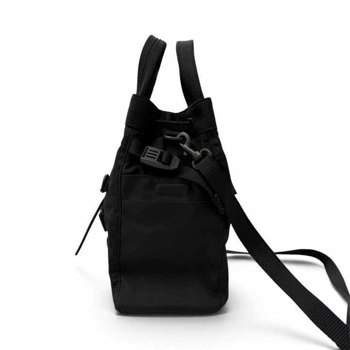 Great BALENCIAGA Tote Bag ARMY Small 2WAY black Nylon mens 644029