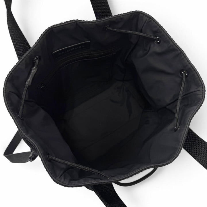 Great BALENCIAGA Tote Bag ARMY Small 2WAY black Nylon mens 644029