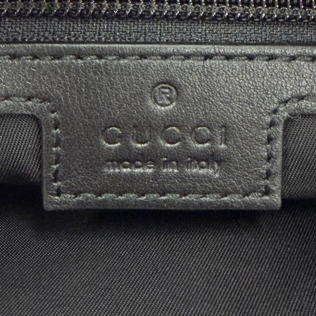 Very Good GUCCI Sling bag Embossed Logo Shoulder Bag black Nylon mens 802096