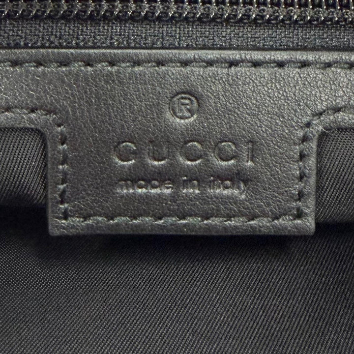 Very Good GUCCI Sling bag Embossed Logo Shoulder Bag black Nylon mens 802096